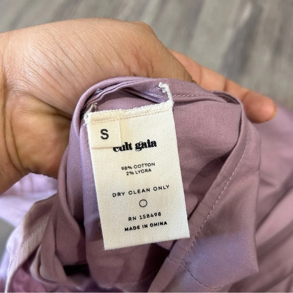 Cult Gaia Nell Ruched Cotton Blend Midi Skirt New NWT​​ - Picture 6 of 9